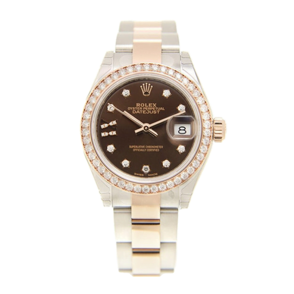 Rolex Datejust m279381rbr-0004 28MM Chocolate Dial Silver-tone Case - Image 2