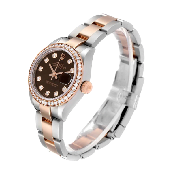 Rolex Datejust m279381rbr-0012 28MM Chocolate Dial Silver-tone Case - Image 3
