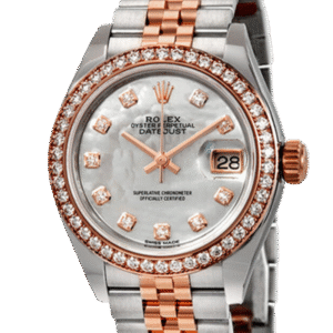 Rolex Datejust m279381rbr-0013 28MM Mother of Pearl Dial Silver-tone Case