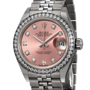 Rolex Datejust m279384rbr-0003 28MM Pink Dial Silver-tone Case