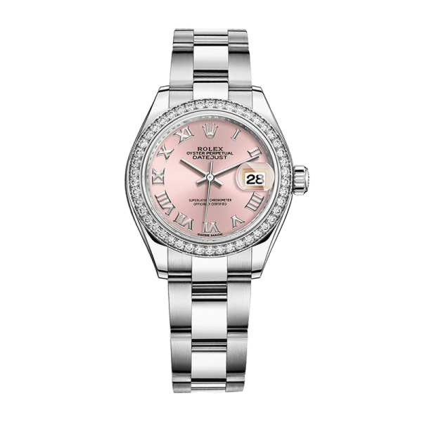 Rolex Datejust m279384rbr-0006 28MM Pink Dial Silver-tone Case - Image 2