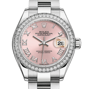 Rolex Datejust m279384rbr-0006 28MM Pink Dial Silver-tone Case