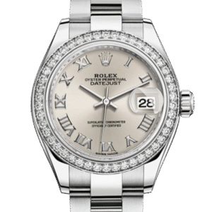 Rolex Datejust m279384rbr-0010 28MM Silver Dial Silver-tone Case