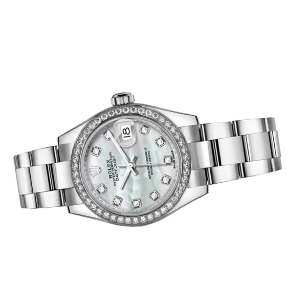 Rolex Datejust m279384rbr-0012 28MM Mother of Pearl Dial Silver-tone Case - Image 3