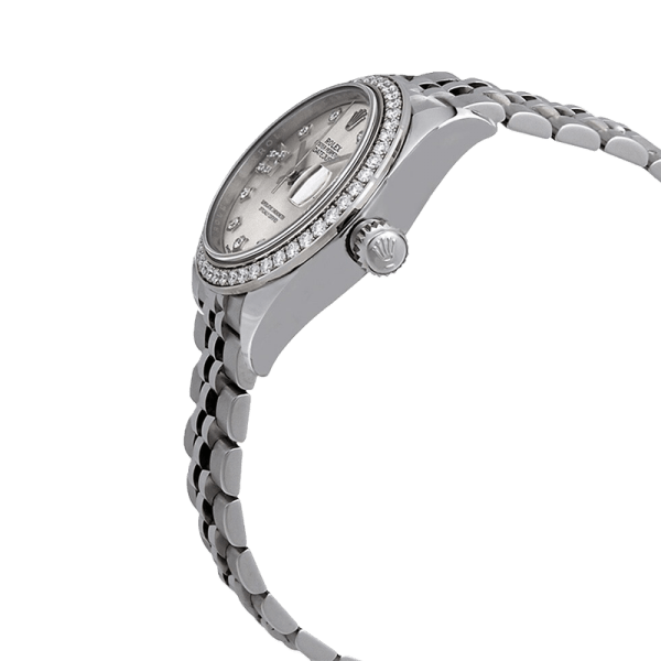 Rolex Datejust m279384rbr-0021 28MM Silver Diamond Dial Silver-tone Case - Image 3