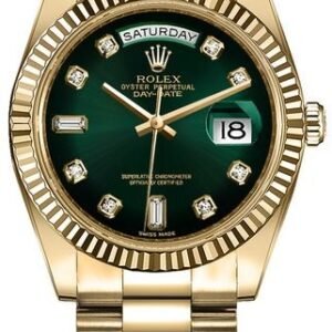 Rolex Day-Date 36 Green Diamond Dial Men’s Watch 128238