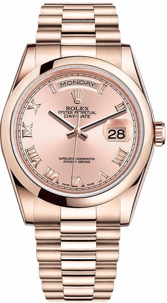 Rolex Day-Date 36 Men’s Gold Watch 118205