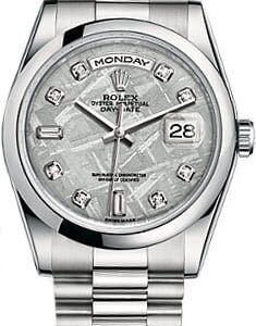 Rolex Day-Date 36 Platinum Watch 118206