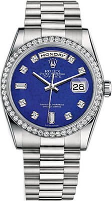 Rolex Day-Date 36 Platinum Watch 118346
