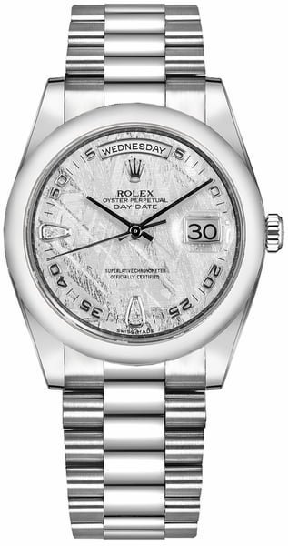 Rolex Day-Date 36 Solid 18K White Gold Men’s Watch 118209