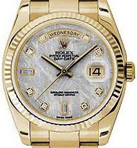 Rolex Day-Date 36 Swiss Yellow Gold Watch 118238