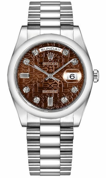 Rolex Day-Date 36 White Gold Men’s Watch 118209