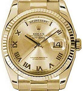 Rolex Day-Date 36 Yellow 18K Gold Men’s Watch 118238