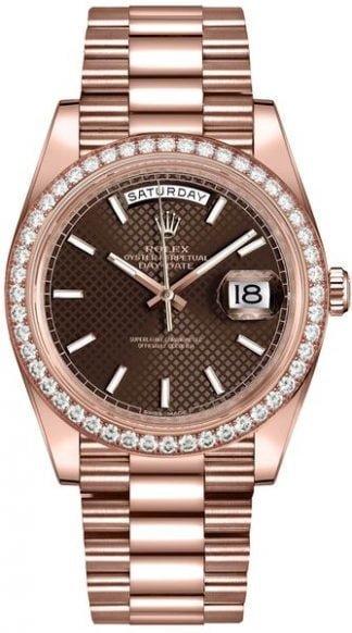 Rolex Day-Date 40 18k Everose Gold Men’s Watch 228345RBR