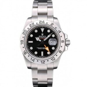 Rolex Explorer Stainless Steel Bezel Black Dial Watch