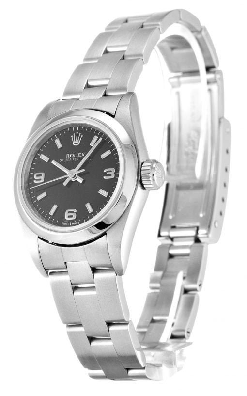 Rolex Lady Oyster Perpetual 26mm Black 67180 - Image 2