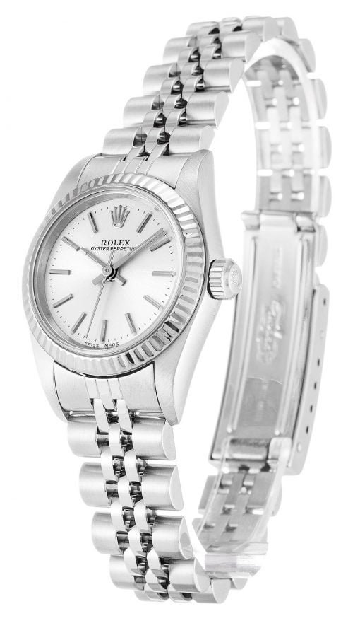 Rolex Lady Oyster Perpetual 26mm Silver 76094 - Image 2