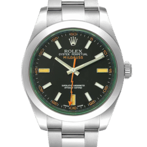 Rolex Milgauss m116400gv-0001 40MM Black Dial Silver-tone Case