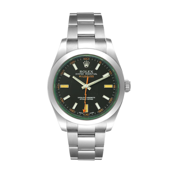 Rolex Milgauss m116400gv-0001 40MM Black Dial Silver-tone Case - Image 2