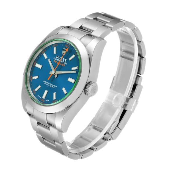 Rolex Milgauss m116400gv-0002 40MM Blue Dial Silver-tone Case - Image 3
