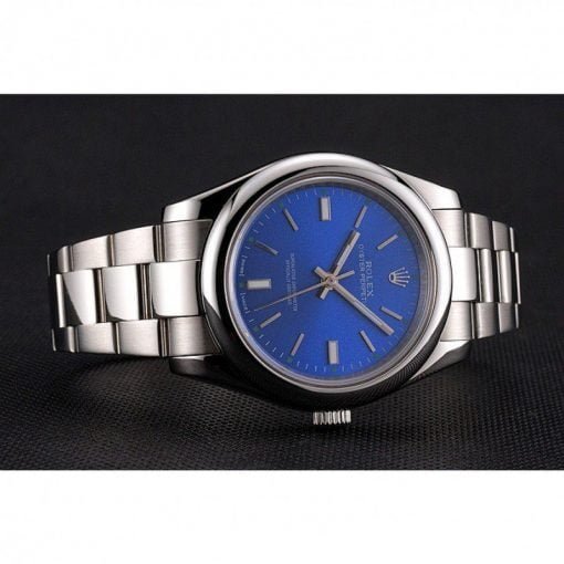 Rolex Oyster Perpetual Blue Dial Stainless Steel Case And Bracelet - Image 3