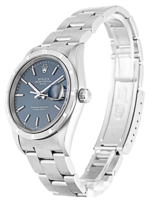 Rolex Oyster Perpetual Date 34mm Blue 15210 - Image 2