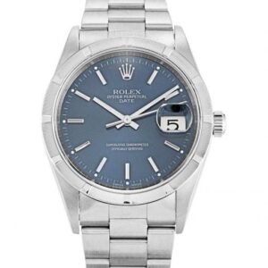 Rolex Oyster Perpetual Date 34mm Blue 15210