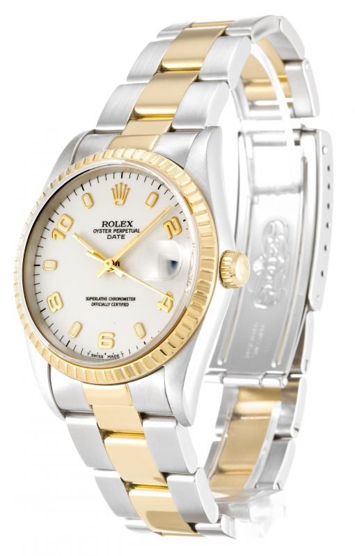 Rolex Oyster Perpetual Date 34mm White 15223 - Image 2