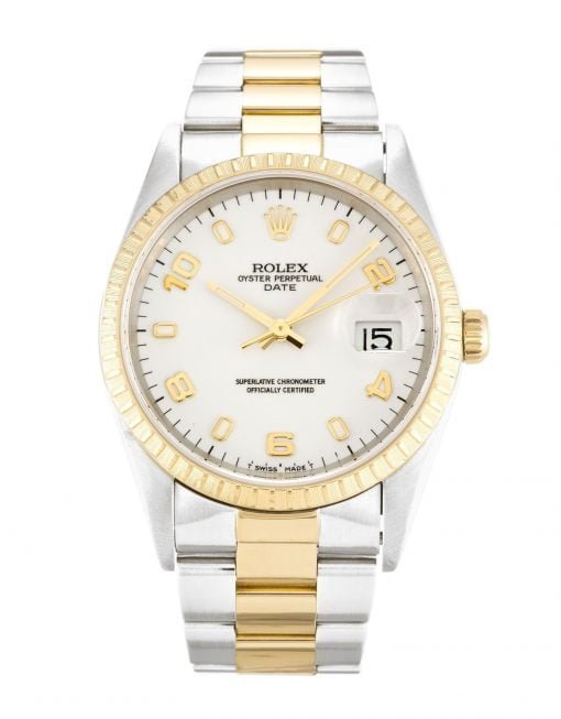 Rolex Oyster Perpetual Date 34mm White 15223