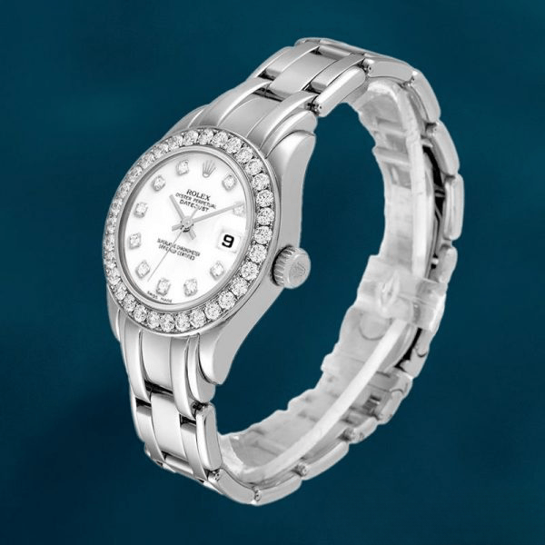 Rolex Pearlmaster 80299 29mm Ladies Watch White Dial - Image 3