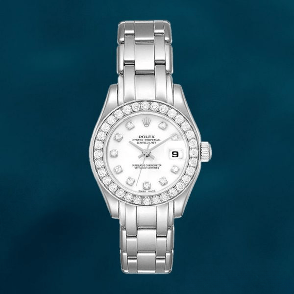 Rolex Pearlmaster 80299 29mm Ladies Watch White Dial - Image 4