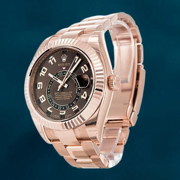 Rolex Sky-dweller 326935BRAO Men’s 41mm Oyster Bracelet Rose Gold-tone - Image 2
