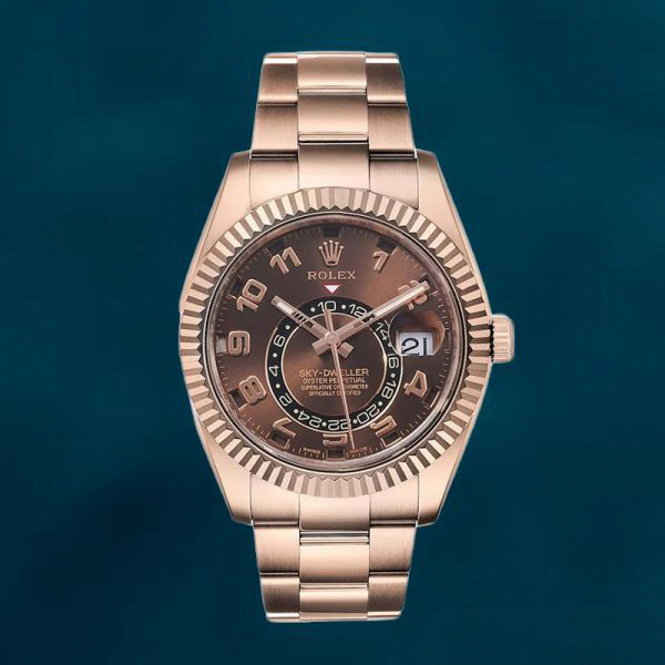 Rolex Sky-dweller 326935BRAO Men’s 41mm Oyster Bracelet Rose Gold-tone - Image 4