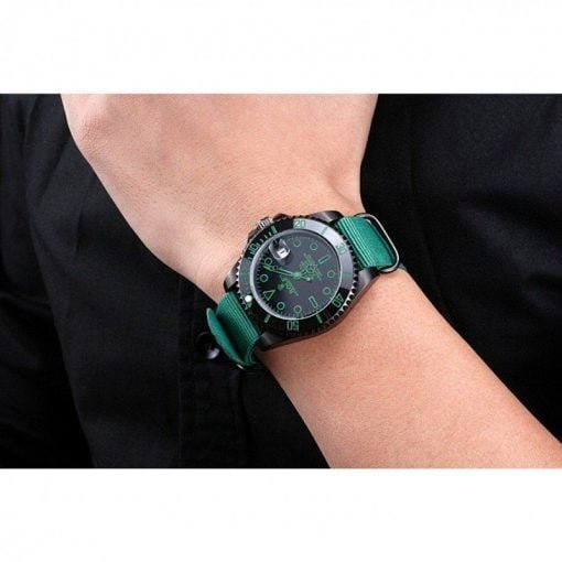 Rolex Stealth Submariner Green Nylon Strap 622009 - Image 10