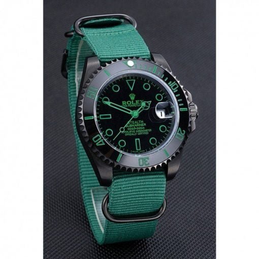 Rolex Stealth Submariner Green Nylon Strap 622009 - Image 2