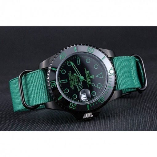 Rolex Stealth Submariner Green Nylon Strap 622009 - Image 3
