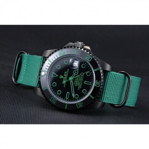 Rolex Stealth Submariner Green Nylon Strap 622009 - Image 4