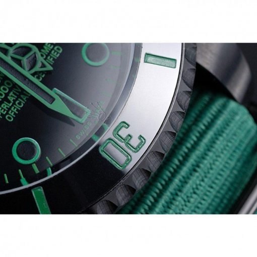 Rolex Stealth Submariner Green Nylon Strap 622009 - Image 9