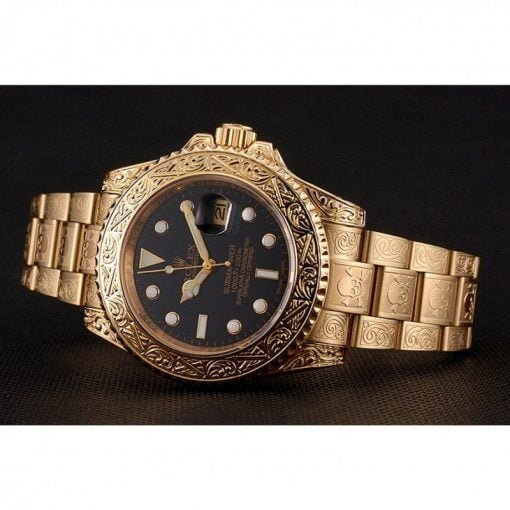 Rolex Submariner Skull Limited Edition Black Dial Gold Case And Bracelet 1454071 - Image 3