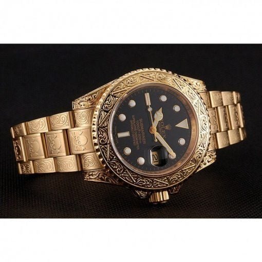 Rolex Submariner Skull Limited Edition Black Dial Gold Case And Bracelet 1454071 - Image 4