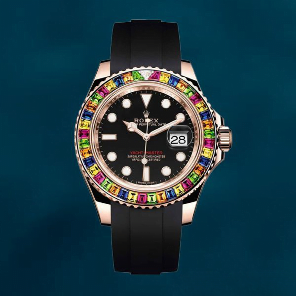 Rolex Yacht-Master Men’s 40mm 116695 Rubber Band Automatic Swiss Replica Watch - Image 2